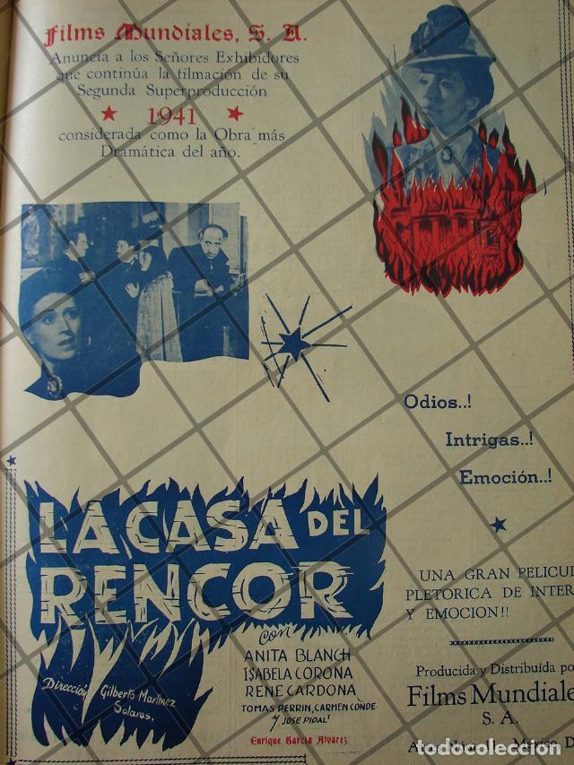 Poster collecting: AFICHE ANTIGUO FILMAN PELICULA LA CASA DEL RENCIOR 1941