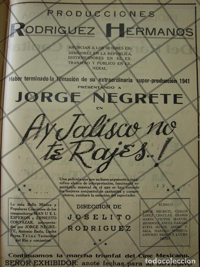 Poster collecting: AFICHE ANTIGUO TERMINAN PELICULA HAY JALISCO NO TE RAJES 1941