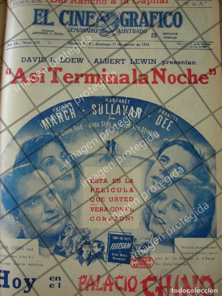 Poster collecting: CARTEL ANTIGUO PELICULA. ASI TERMINA LA NOCHE 1941