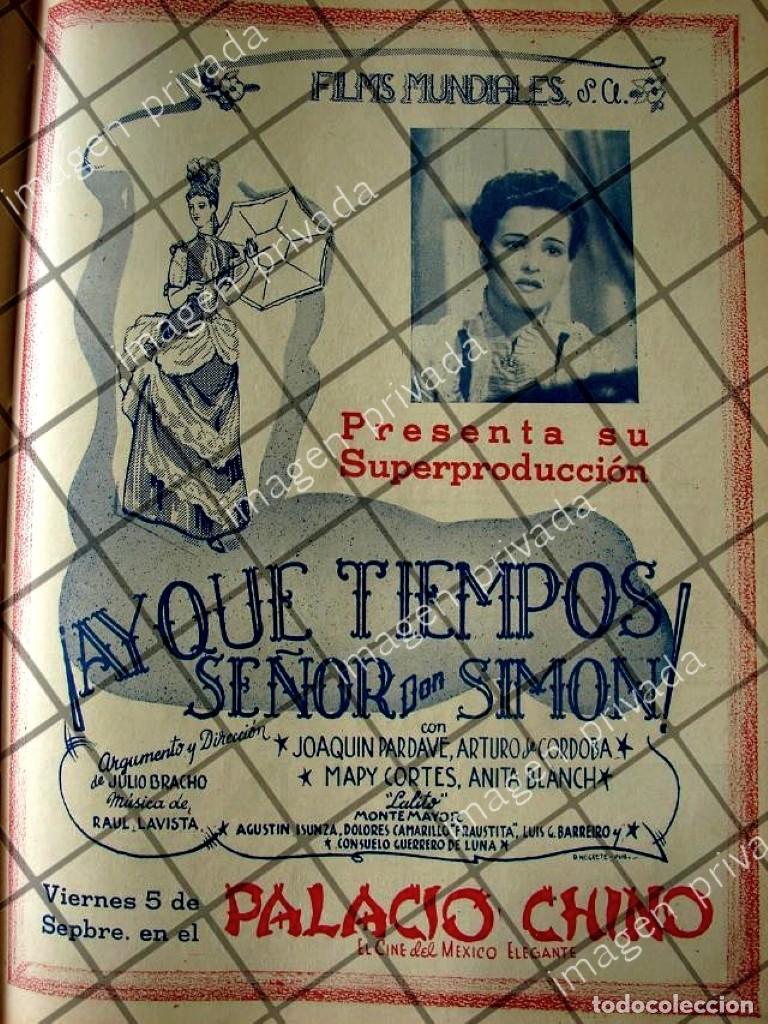 Poster collecting: CARTEL RETRO PELICULA HAY QUE TIEMPOS SE&Ntilde;OR DON SIMON 6 ESTRENO