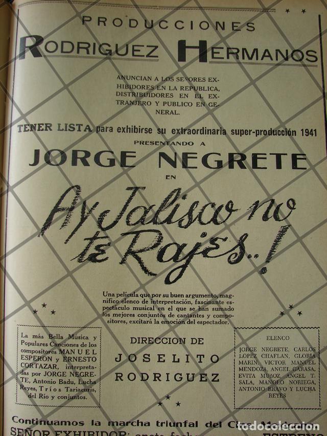 Poster collecting: AFICHE ANTIGUO TERMINAN PELICULA HAY JALISCO NO TE RAJES 1941 4