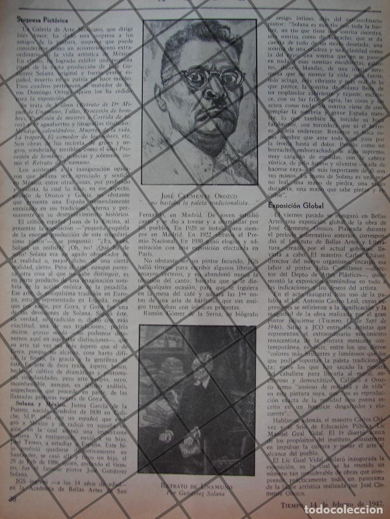 Poster collecting: AFICHE RETRO EXPOSICION DE JOSE CLEMENTE OROZCO 1945