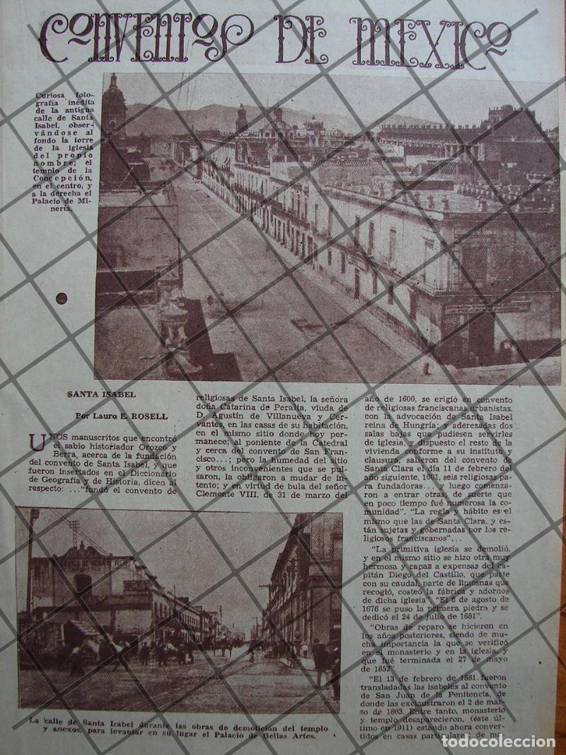 Poster collecting: AFICHE ANTIGUO CONVENTO DE SANTA ISABEL CDMX 1937