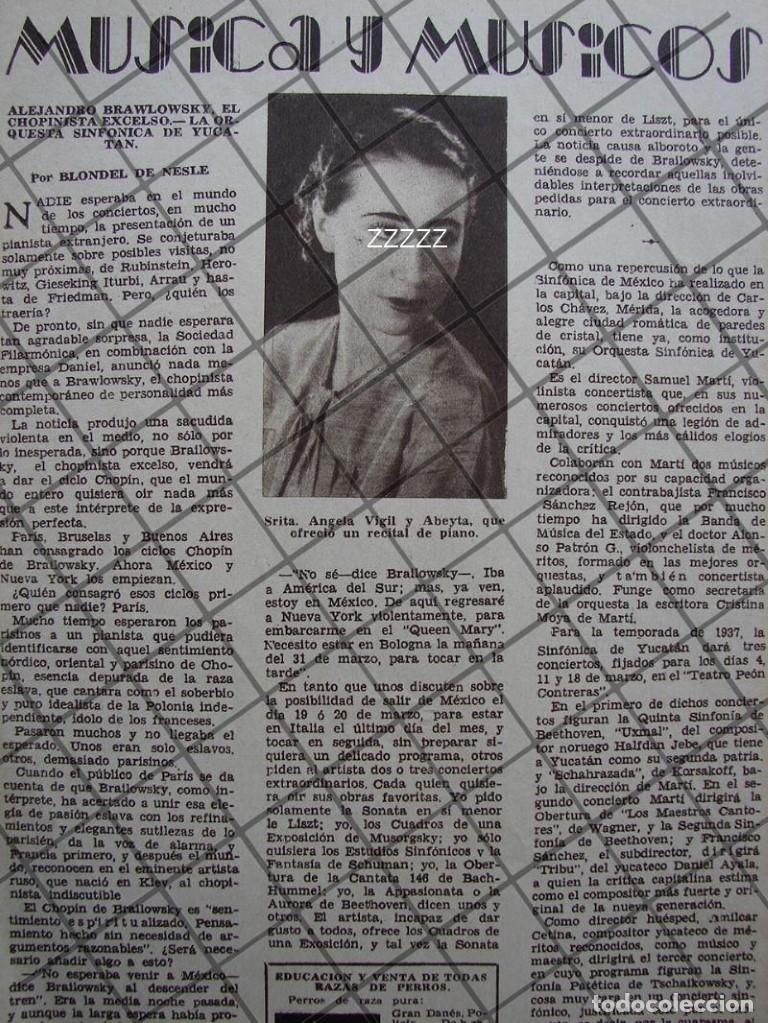 Poster collecting: AFICHE ANTIGUO. PIANISTA ANGELA VIGIL ABEYTA 1937 Y MAS