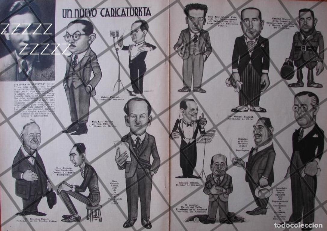 Coleccionismo de carteles: AFICHE ANTIGUO, EL CARICATURISTA ALFREDO LEO V. 1937
