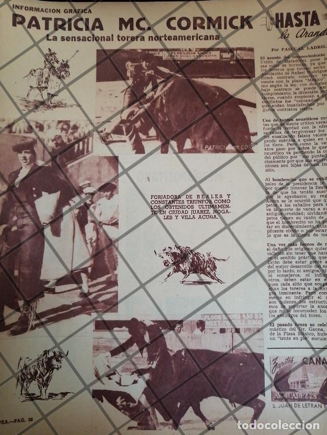 Coleccionismo de carteles: AFICHE ANTIGUO LA TORERA PATRICIA McCORMICK 1953