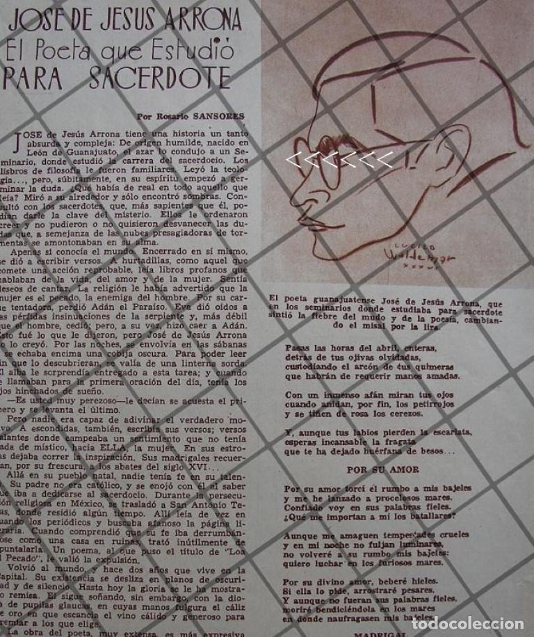 Coleccionismo de carteles: AFICHE ANTIGUO EL POETA. JOSE DE JESUS ARRONA 1939