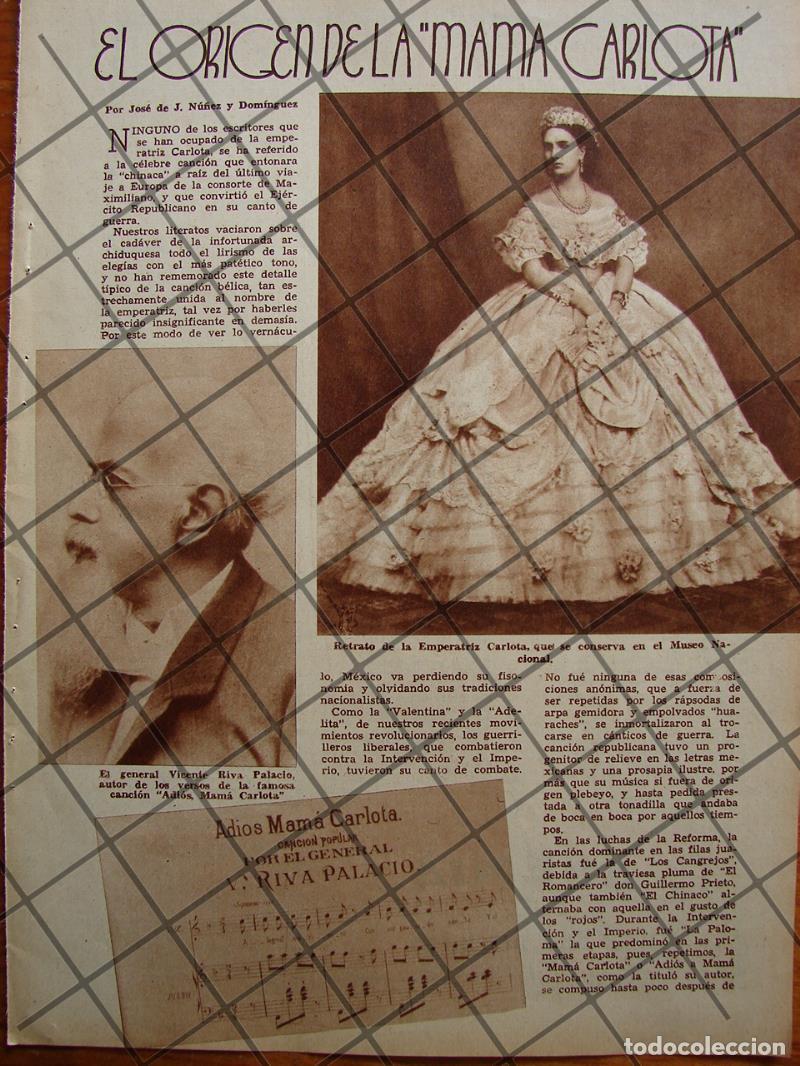 Coleccionismo de carteles: AFICHE ANTIGUO LA CANCION ADIOS MAMA CARLOTA 1938