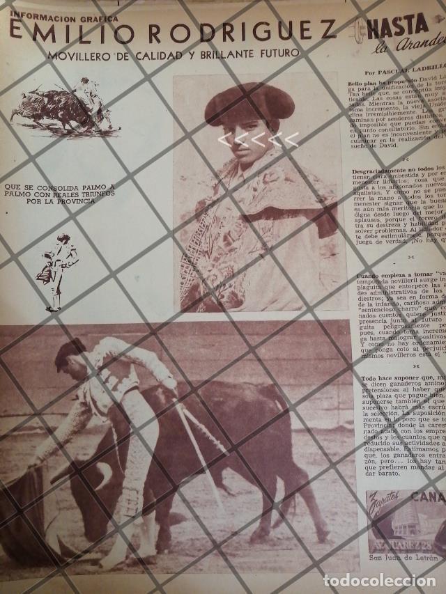 Coleccionismo de carteles: AFICHE ANTIGUO TORERO. EMILIO RODRIGUEZ VELA 1954 2