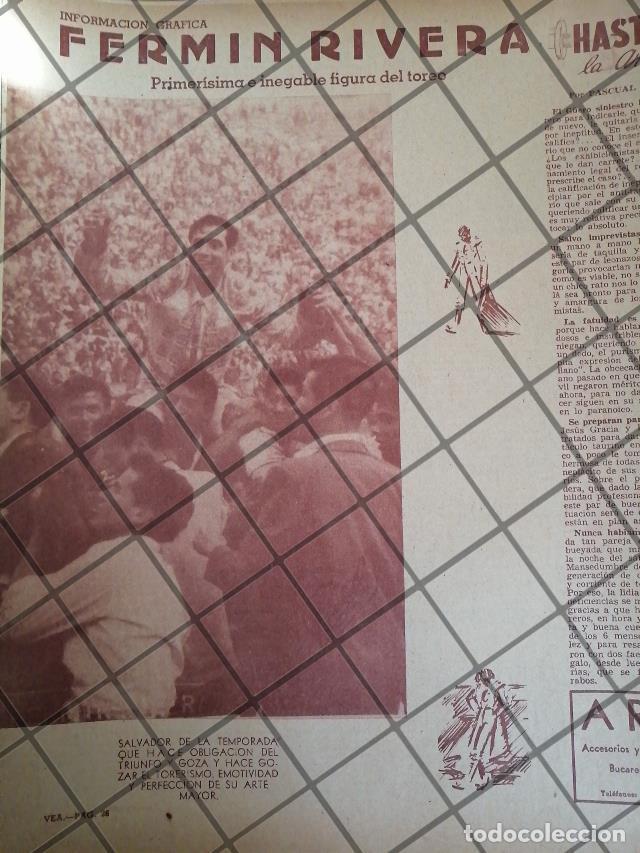 Collectionnisme d'affiches: AFICHE ANTIGUO TORERO FERMIN RIVERA SR. 1954 3