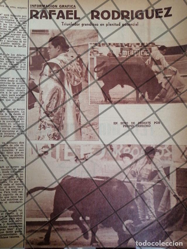 Collectionnisme d'affiches: AFICHE ANTIGUO TORERO RAFAEL RODRIGUEZ DOMINGUEZ 1954 -2