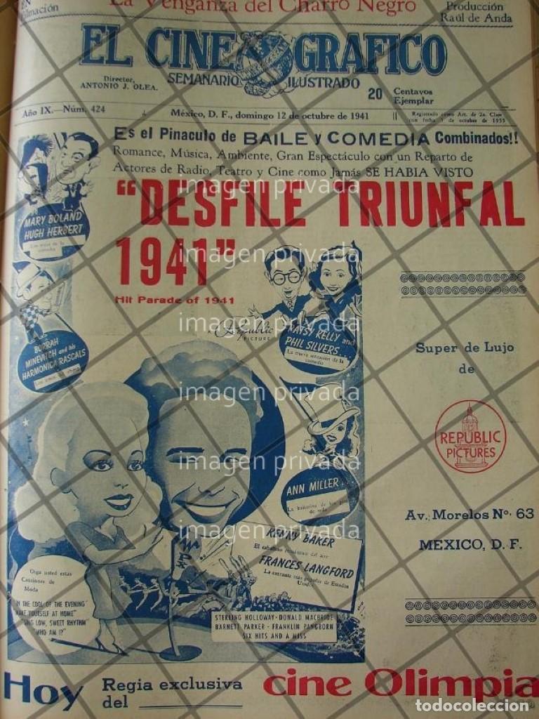 Collectionnisme d'affiches: CARTEL RETRO FUNCIONES PELICULA DESFILE TRIUNFAL 1941