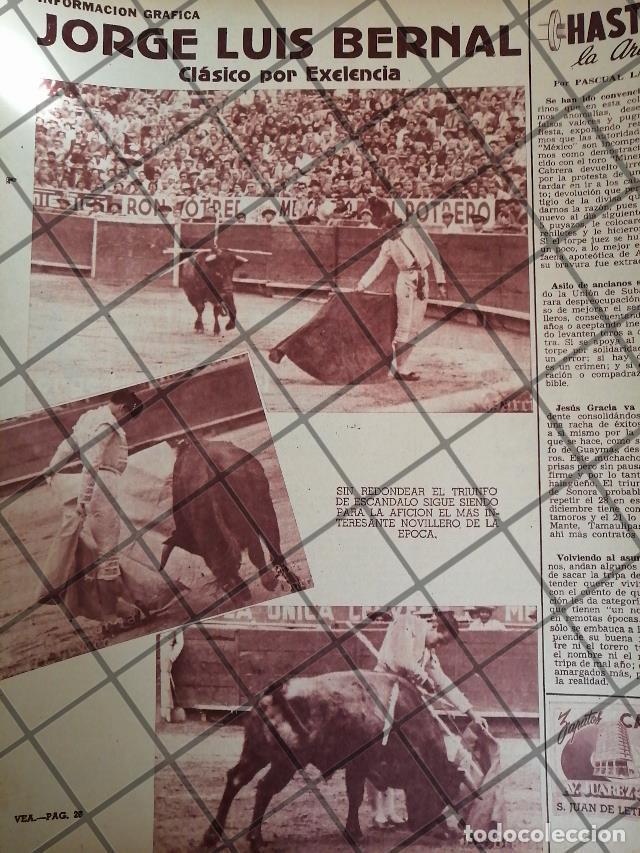 Collectionnisme d'affiches: AFICHE ANTIGUO JORGE LUIS BERNAL 1954 4