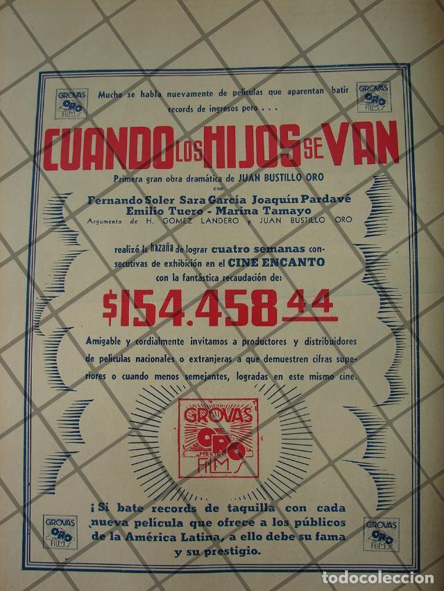 Collectionnisme d'affiches: CARTEL RETRO PELICULA CUANDO LOS HIJOS SE VAN 1941 EXITO