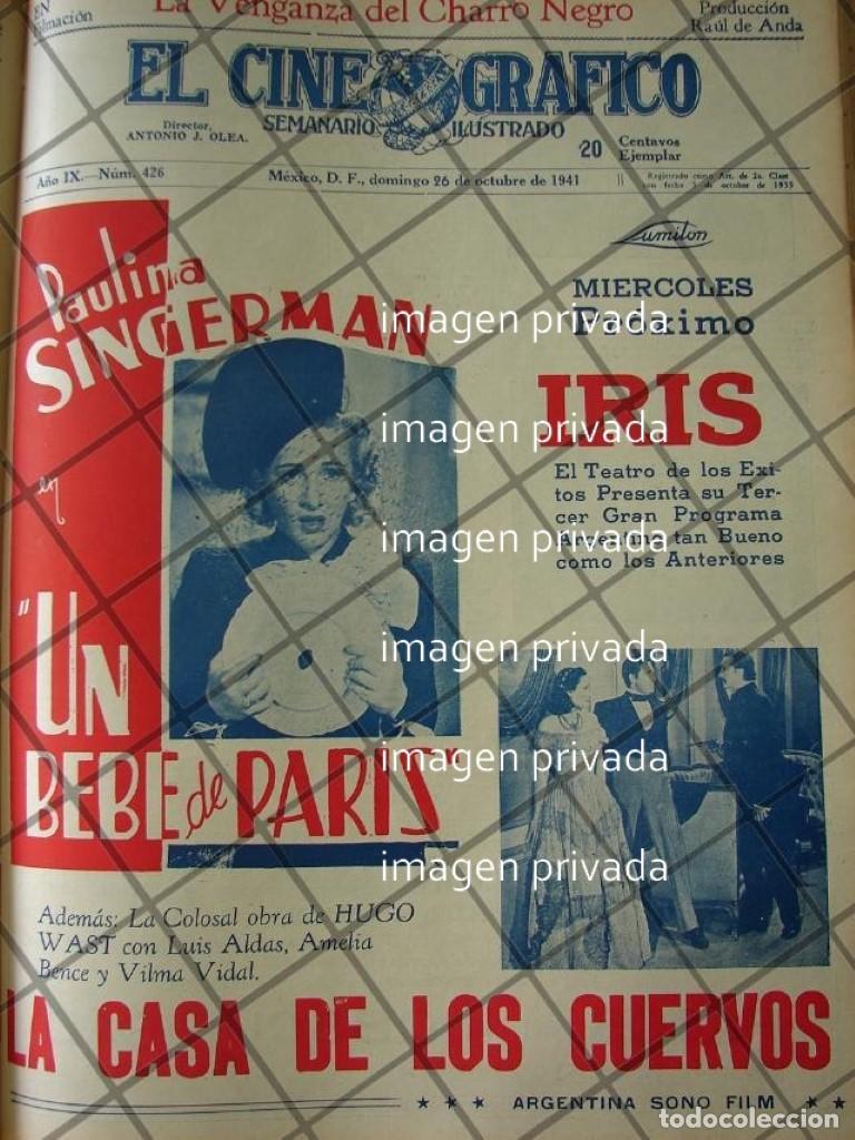 Collectionnisme d'affiches: CARTEL RETRO PELICULA UN BEBE DE PARIS 1941 CINE IRIS