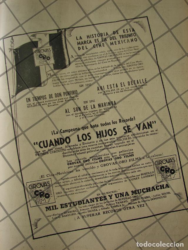 Collectionnisme d'affiches: CARTEL PUBLICITARIO ANTIGUO. GROVAS ORO FILMS 1941 CINE