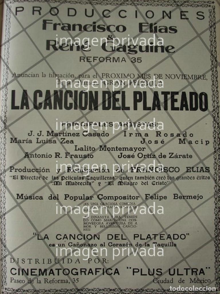 Collectionnisme d'affiches: CARTEL RETRO INCIAN PELICULA LA CANCION DEL PLATEADO 1941