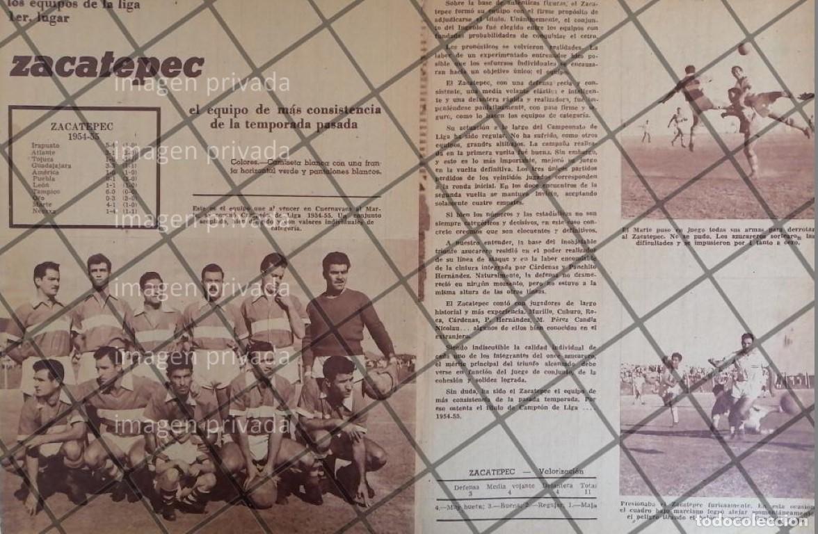 Collectionnisme d'affiches: AFICHE RETRO CLUB DE FUTBOL ZACATEPEC 1955