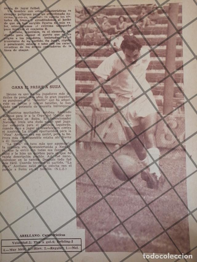 Collectionnisme d'affiches: AFICHE RETRO FUTBOLISTA. RAUL ARELLANO, LA PINA 1955