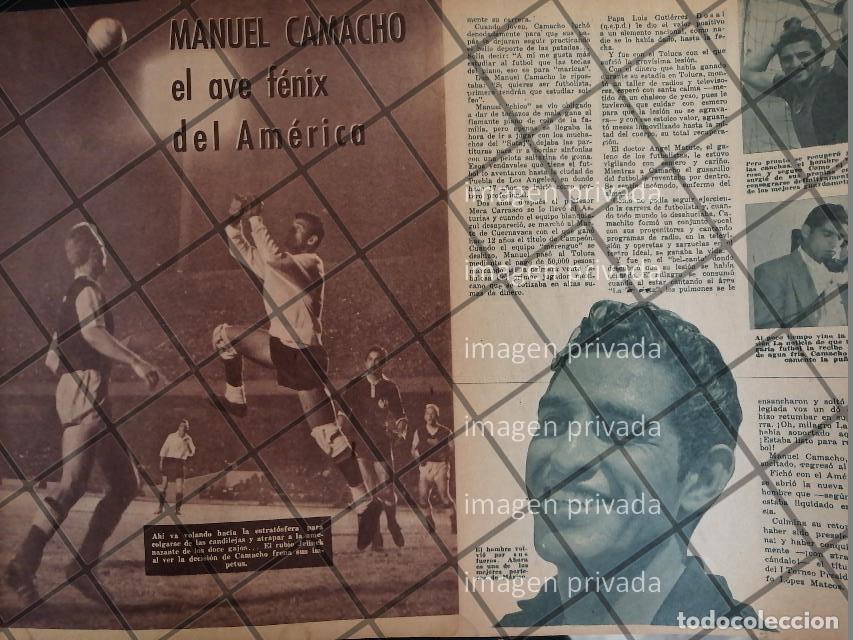 Collectionnisme d'affiches: AFICHE RETRO FUTBOLISTA. MANUEL CAMACHO MELENDEZ 1963