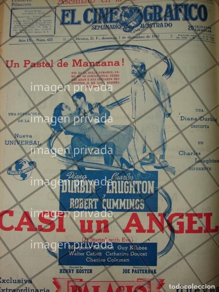 Collectionnisme d'affiches: CARTEL ANTIGUO, PELICULA CASI UN ANGEL Cinema Palacio.