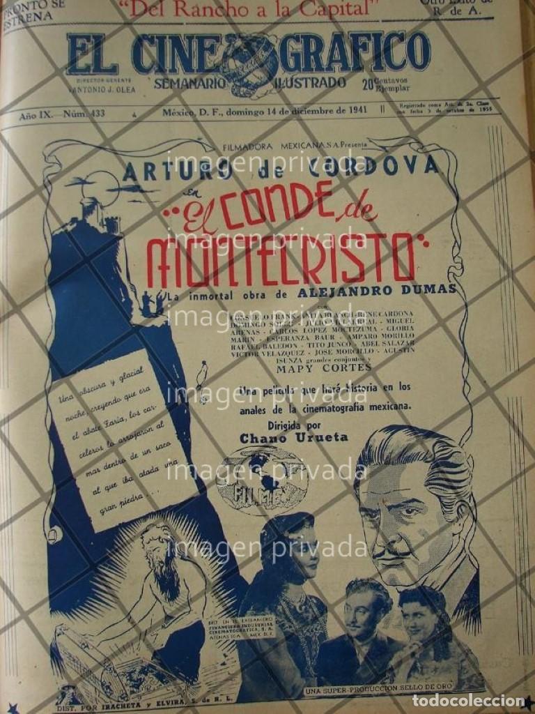 Collectionnisme d'affiches: CARTEL RETRO PELICULA EL CONDE DE MONTECRISTO 1941 6
