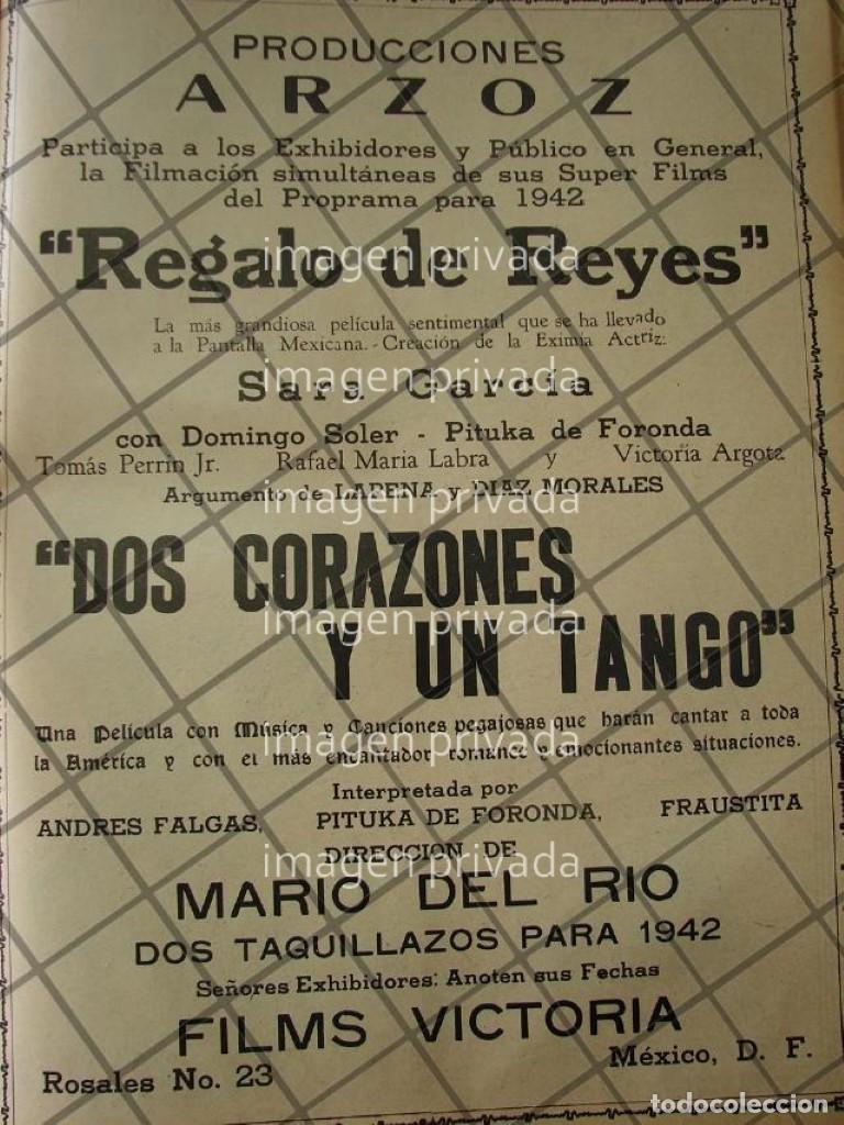 Collectionnisme d'affiches: CARTEL ANTIGUO DE CINE. PRODUCCIONES ARZOS 1941