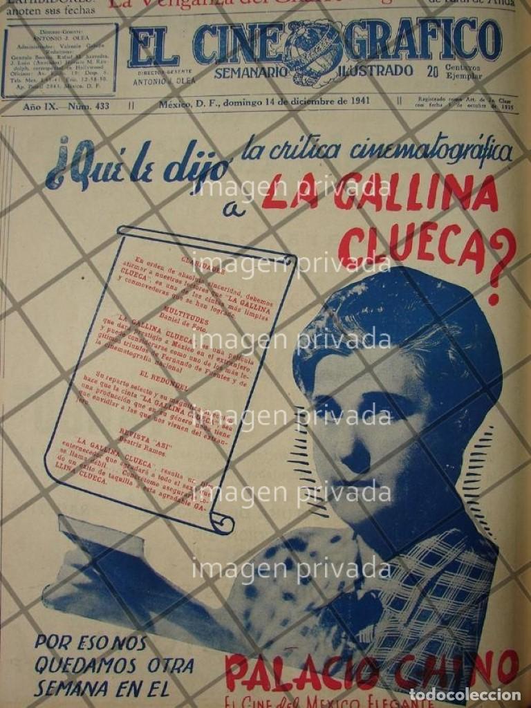 Collectionnisme d'affiches: CARTEL DE CINE ANTIGUO. PELICULA LA GALLINA CLUECA 1941 3
