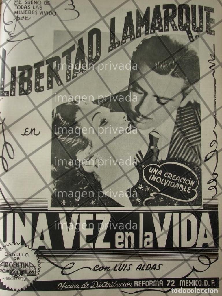 Collectionnisme d'affiches: CARTEL ANTIGUO DE CINE. UNA VEZ EN LA VIDA 1941