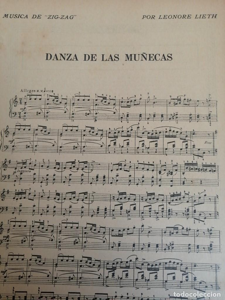 Collectionnisme d'affiches: PARTITURA ANTIGUA 1920 DANZA DE LAS MU&Ntilde;ECAS. LEONORE LIETH