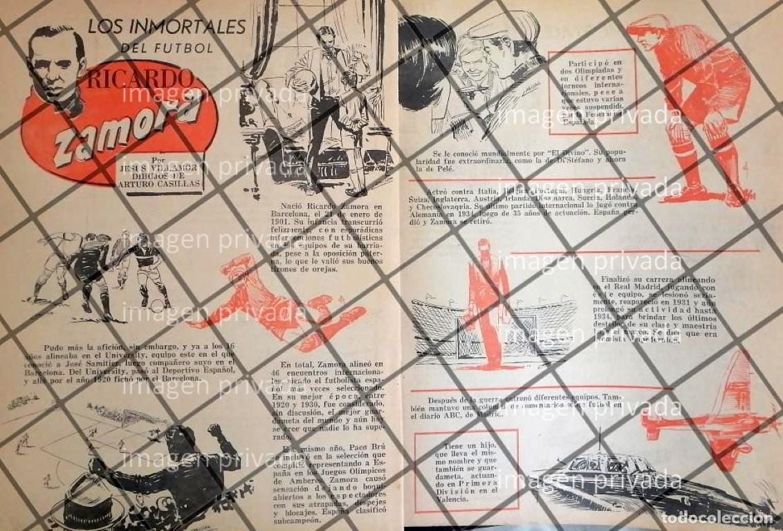 Collectionnisme d'affiches: TIRA COMICA RETRO. RICARDO ZAMORA 1963 POR. ARTURO CASILLAS. FUTBOL