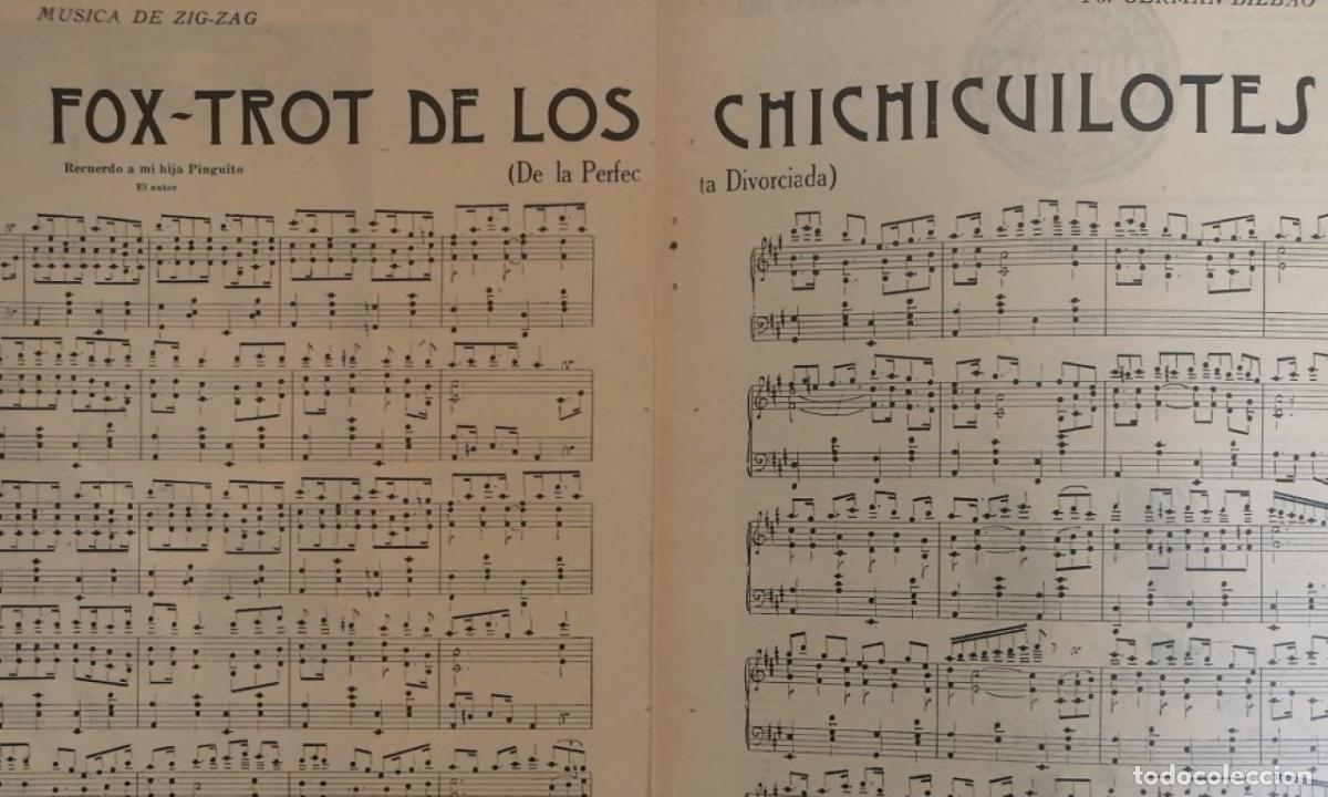 Collectionnisme d'affiches: PARTITURA ANTIGUA 1920 LOS CHICHICUILOTES. GERMAN BILBAO