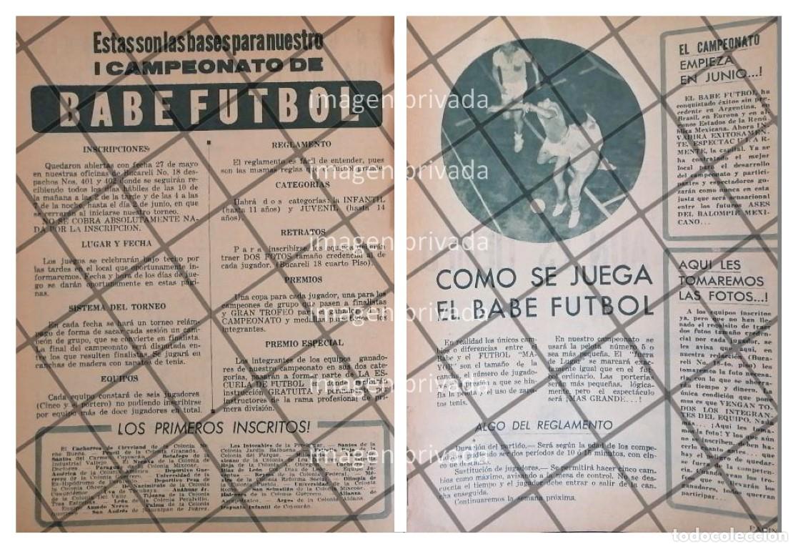 Collectionnisme d'affiches: AFICHE RETRO CAMPEONATO BABE FUTBOL 1963 /RARO 4