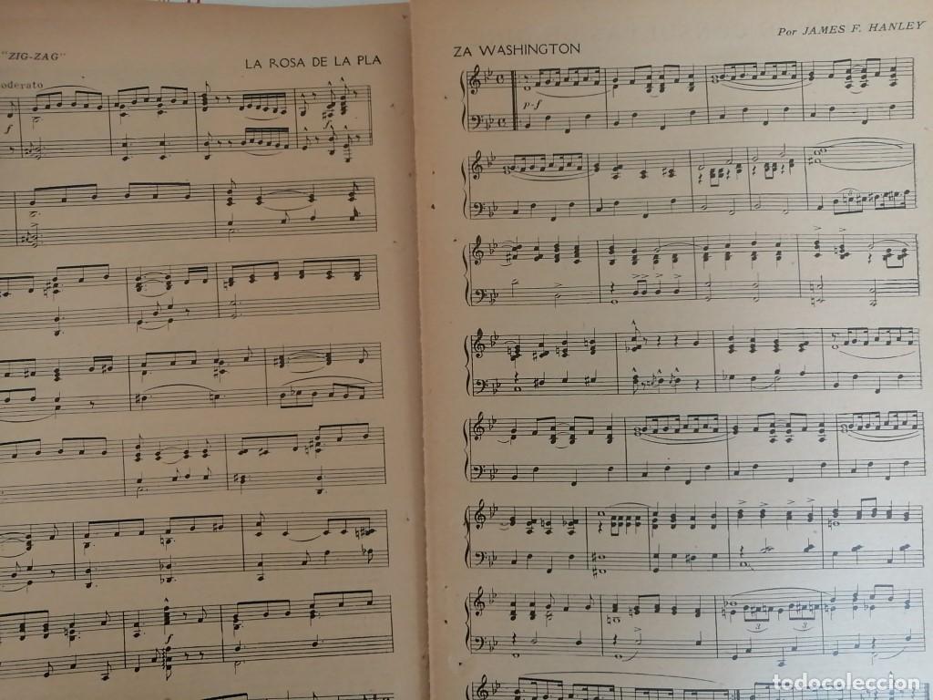 Collectionnisme d'affiches: PARTITURA ANTIGUA. JAMES F. HANLEY. LA ROSA DE LA PLAZA WASHINGTON 1920