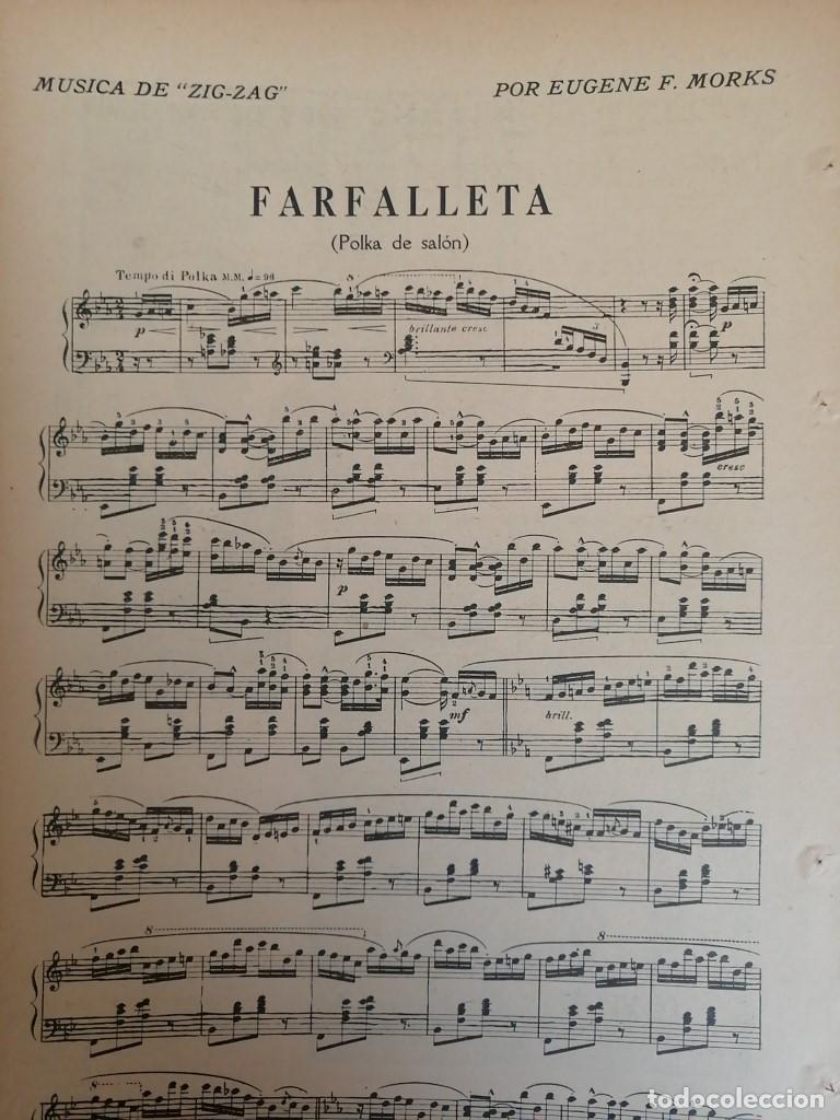Collectionnisme d'affiches: PARTITURA ANTIGUA. FARFALLETA /EUGENE F. MORKS. 1920