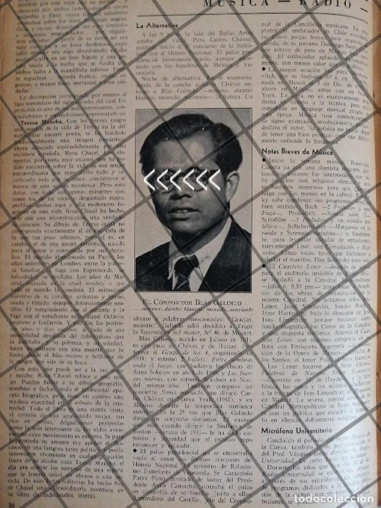 Collectionnisme d'affiches: AFICHE RETRO LA SINFONICA NAC Y BLAS GALINDO 1942