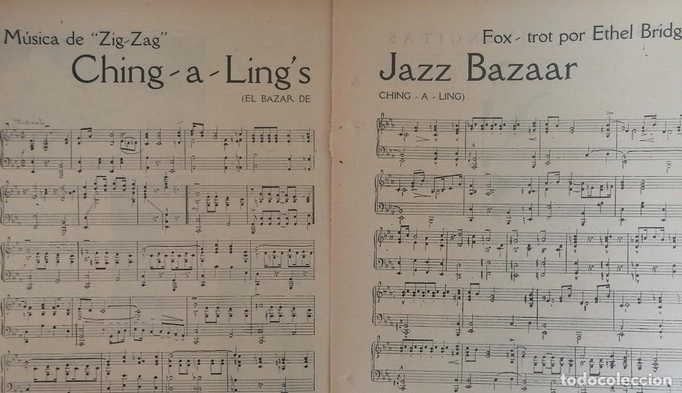 Collectionnisme d'affiches: PARTITURA ANTIGUA CHING A LINGS BAZAR /ETHEL BRIDGES 1920