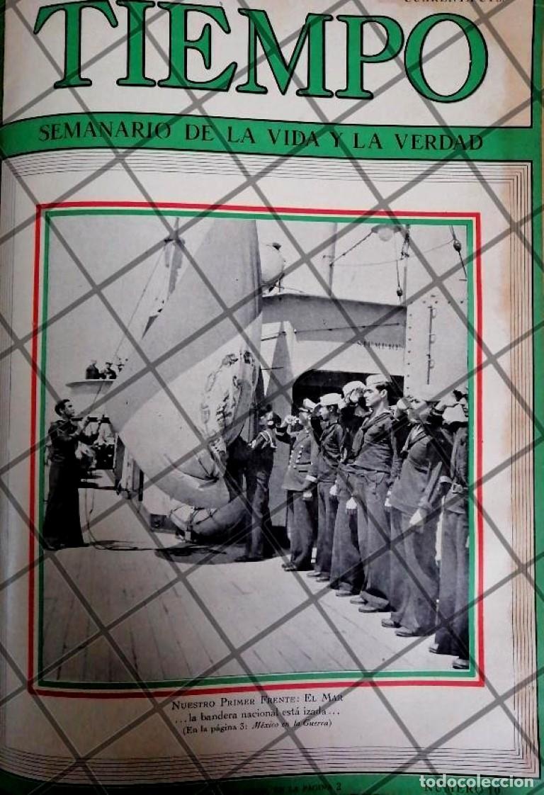 Collectionnisme d'affiches: PORTADA ANTIGUA LA MARINA. MEXICO ENTRA EN GUERRA 1942