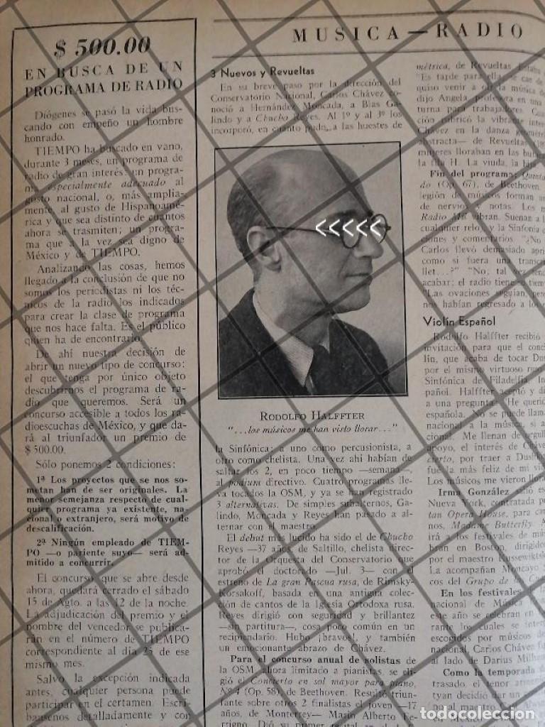 Poster collecting: AFICHE RETRO RODOLFO HALFFTER EN SINFONICA NACIONAL 1942