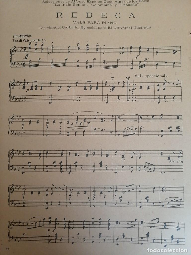 Collectionnisme d'affiches: PARTITURA ANTIGUA INEDITA. REBECA. MANUEL CARBALLO 1922