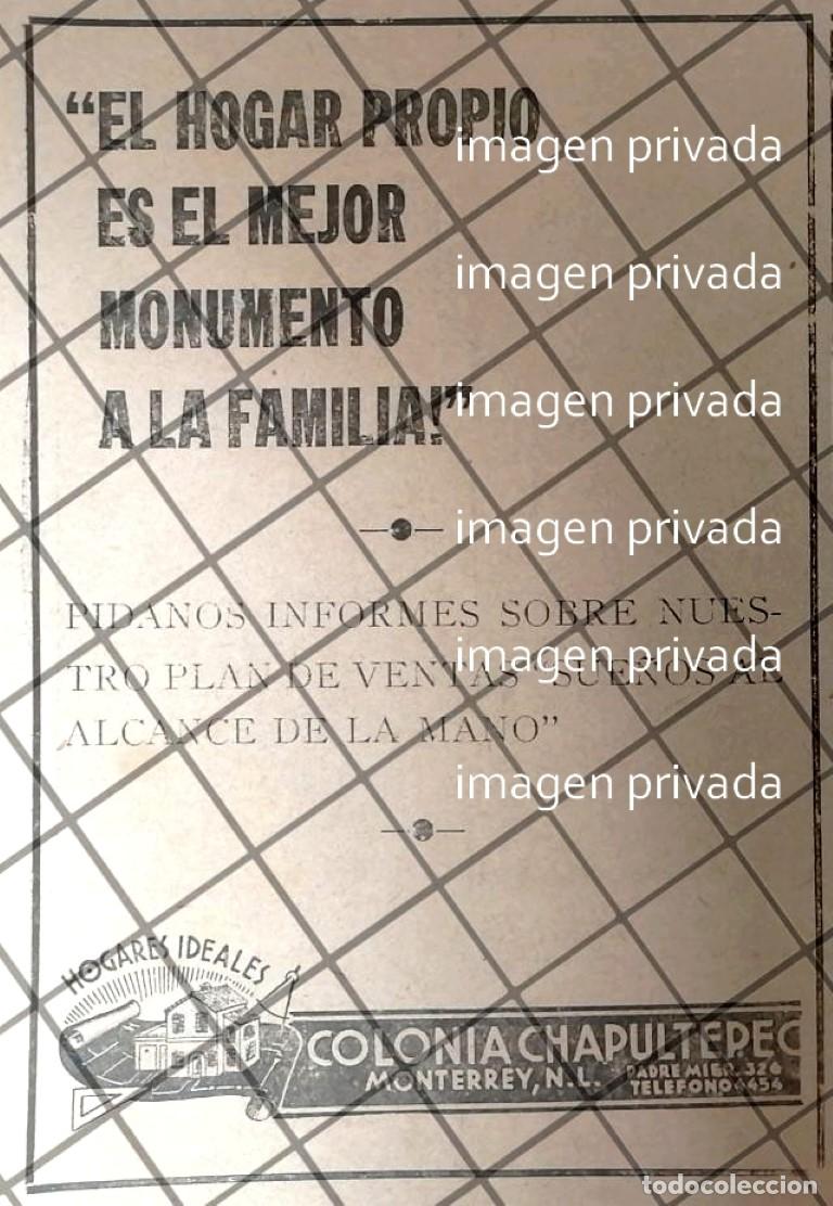 Poster collecting: AFICHE ANTIGUO INICIA COLONIA CHAPULTEPEC MONTERREY 1942