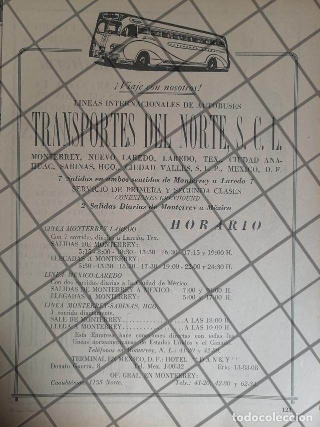 Poster collecting: PUBLICIDAD ANTIGUA DE TRANSPORTES DEL NORTE 1943