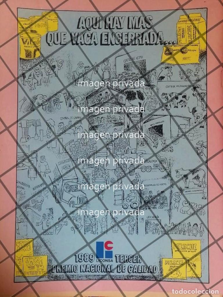 Collectionnisme d'affiches: AFICHE RETRO DE GOBIERNO LICONSA 3ER PREMIO NACIONAL DE CALIDAD 1989