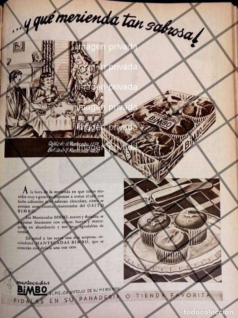 Collectionnisme d'affiches: CARTEL PUBLICITARIO RETRO LANZAN LAS MANTECADAS BIMBO 1948 -2