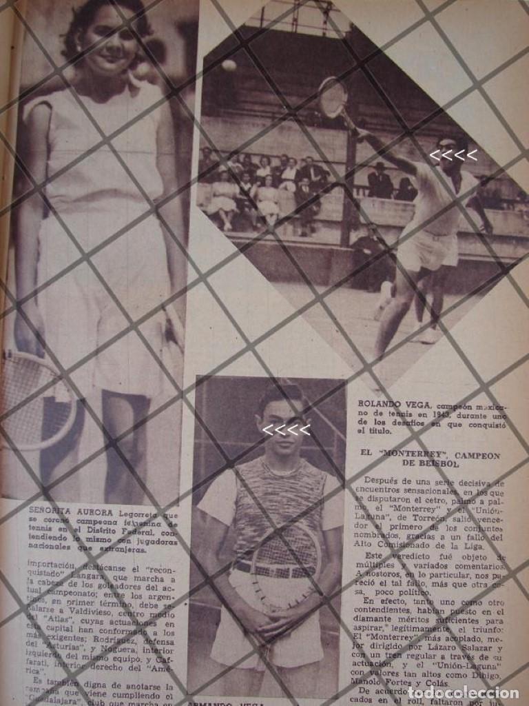 Collectionnisme d'affiches: AFICHE RETRO TENISTAS ARMANDO Y ROLANDO VEGA 1944