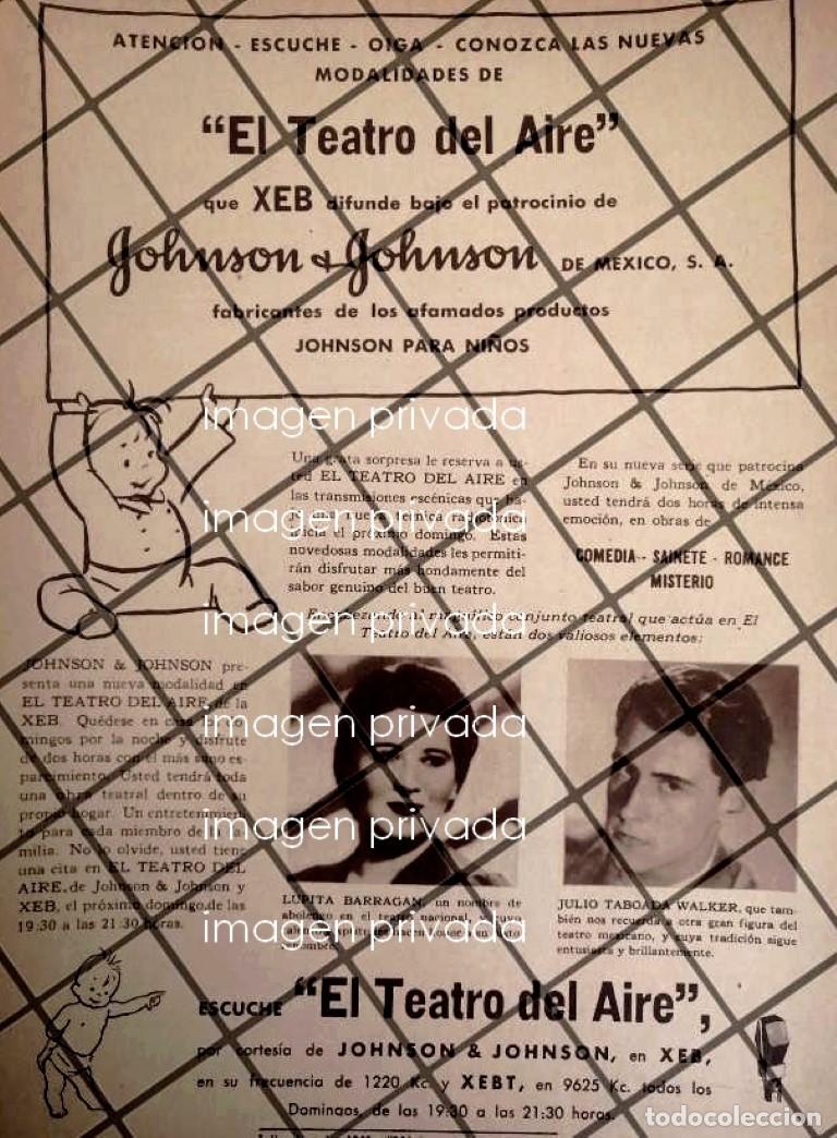 Collectionnisme d'affiches: AFICHE ANTIGUO PROGRAMA DE RADIO TEATRO DEL AIRE XEB 1948