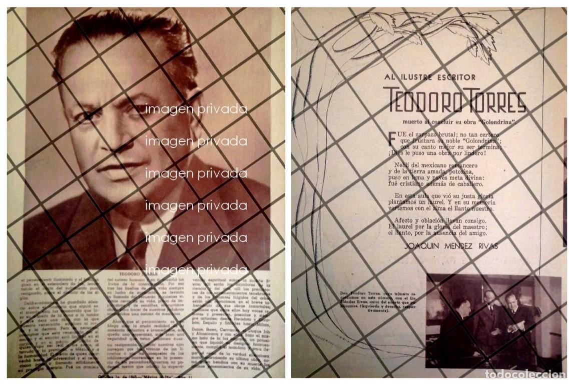 Collectionnisme d'affiches: AFICHE ANTIGUO MUERE PERIODISTA TEODORO TORRES 1944