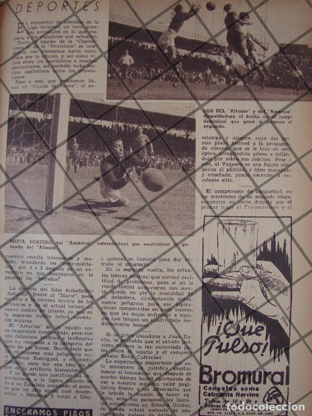 Collectionnisme d'affiches: AFICHE RETRO PARTIDO ATLANTE VS AMERICA 1944 FUTBOL