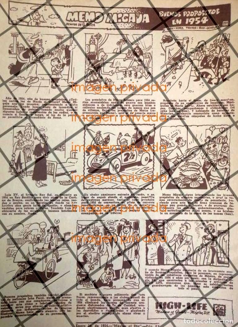 Collectionnisme d'affiches: TIRA COMICA ANTIGUA MEMO MIGAJA POR: GERMAN BUTZE. 1954