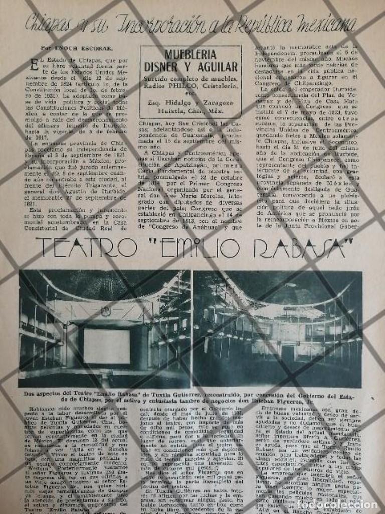 Poster collecting: AFICHE RETRO TEATRO EMILIO RABASA, CHIAPAS 1936 Y MAS